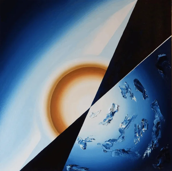 Les quatre éléments, peinture de Romane Malotaux